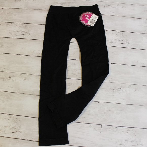 Women's Black Footless Tights Jr. Size XS - Picture 1 of 4